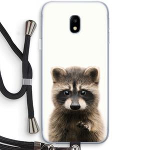 CaseCompany Rocco: Samsung Galaxy J3 (2017) Transparant Hoesje met koord