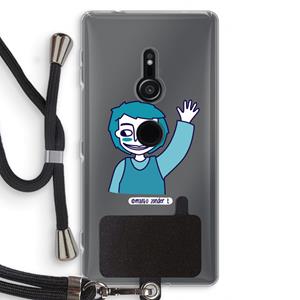 CaseCompany Zwaai: Sony Xperia XZ2 Transparant Hoesje met koord