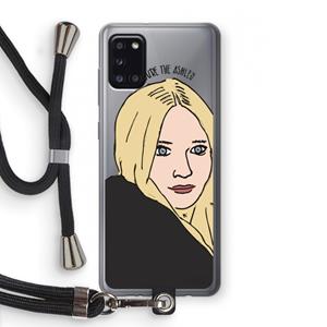 CaseCompany Ashley: Samsung Galaxy A31 Transparant Hoesje met koord