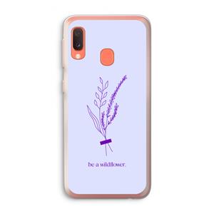 CaseCompany Be a wildflower: Samsung Galaxy A20e Transparant Hoesje