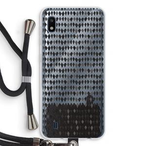 CaseCompany Crazy shapes: Samsung Galaxy A10 Transparant Hoesje met koord