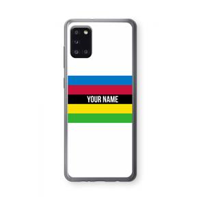 CaseCompany WK Wielrennen: Samsung Galaxy A31 Transparant Hoesje