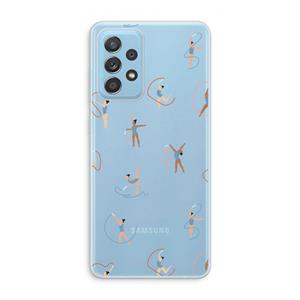 CaseCompany Dancing #3: Samsung Galaxy A73 Transparant Hoesje