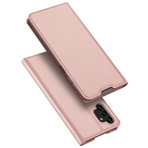 Dux Ducis Slim bookcase hoes - Samsung Galaxy A13 4G - Rose Goud