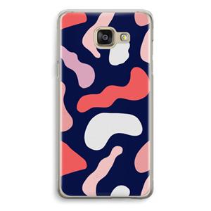 CaseCompany Memphis Shapes Pink: Samsung Galaxy A5 (2016) Transparant Hoesje