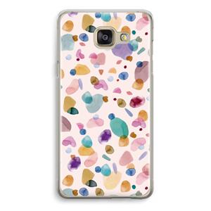 CaseCompany Terrazzo Memphis Pink: Samsung Galaxy A5 (2016) Transparant Hoesje