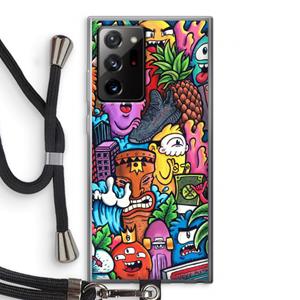 CaseCompany Vexx Mixtape: Samsung Galaxy Note 20 Ultra / Note 20 Ultra 5G Transparant Hoesje met koord