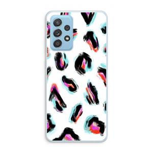 CaseCompany Cheetah color: Samsung Galaxy A73 Transparant Hoesje