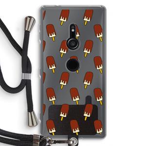 CaseCompany Yummy: Sony Xperia XZ2 Transparant Hoesje met koord