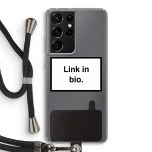 CaseCompany Link in bio: Samsung Galaxy S21 Ultra Transparant Hoesje met koord
