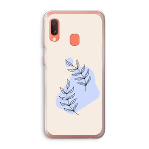 CaseCompany Leaf me if you can: Samsung Galaxy A20e Transparant Hoesje