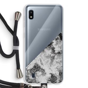 CaseCompany Onweer: Samsung Galaxy A10 Transparant Hoesje met koord