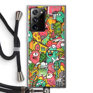 CaseCompany Vexx City: Samsung Galaxy Note 20 Ultra / Note 20 Ultra 5G Transparant Hoesje met koord