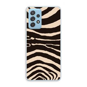 CaseCompany Arizona Zebra: Samsung Galaxy A73 Transparant Hoesje