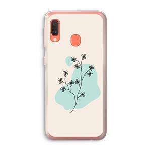 CaseCompany Love your petals: Samsung Galaxy A20e Transparant Hoesje