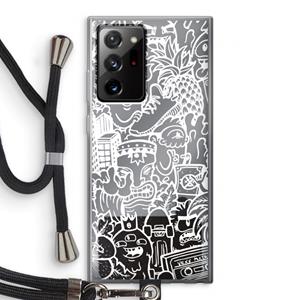 CaseCompany Vexx Mixtape #2: Samsung Galaxy Note 20 Ultra / Note 20 Ultra 5G Transparant Hoesje met koord