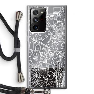CaseCompany Vexx City #2: Samsung Galaxy Note 20 Ultra / Note 20 Ultra 5G Transparant Hoesje met koord