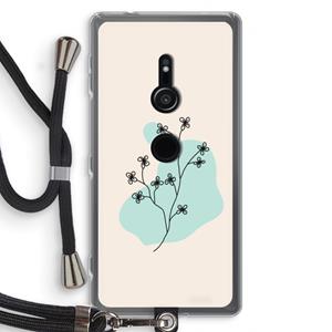 CaseCompany Love your petals: Sony Xperia XZ2 Transparant Hoesje met koord