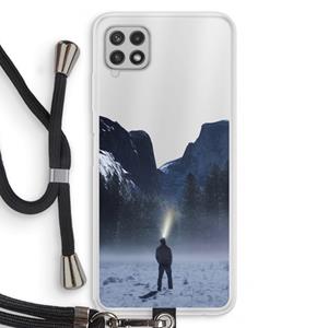 CaseCompany Wanderlust: Samsung Galaxy A22 4G Transparant Hoesje met koord