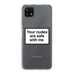 CaseCompany Safe with me: Samsung Galaxy A22 5G Transparant Hoesje