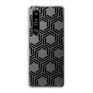 CaseCompany Geometrisch patroon: Sony Xperia 1 III Transparant Hoesje