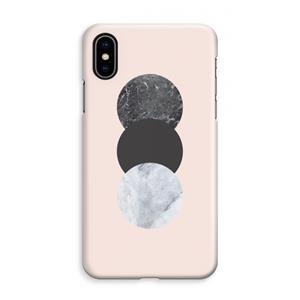 CaseCompany Marmeren cirkels: iPhone XS Max Volledig Geprint Hoesje