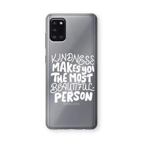 CaseCompany The prettiest: Samsung Galaxy A31 Transparant Hoesje