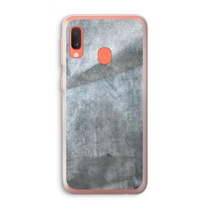 CaseCompany Grey Stone: Samsung Galaxy A20e Transparant Hoesje