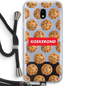 CaseCompany Koekerond: Samsung Galaxy J3 (2017) Transparant Hoesje met koord