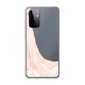 CaseCompany Peach bath: Samsung Galaxy A72 Transparant Hoesje