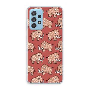 CaseCompany Mammoet: Samsung Galaxy A73 Transparant Hoesje