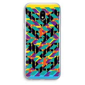 CaseCompany Skew Bee 1: Samsung Galaxy J3 (2017) Transparant Hoesje