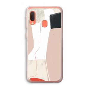 CaseCompany Lava: Samsung Galaxy A20e Transparant Hoesje