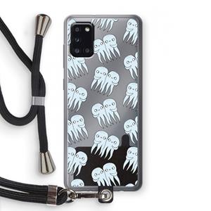 CaseCompany Octopussen: Samsung Galaxy A31 Transparant Hoesje met koord