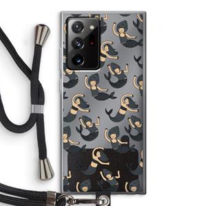 CaseCompany Zeemeermin: Samsung Galaxy Note 20 Ultra / Note 20 Ultra 5G Transparant Hoesje met koord