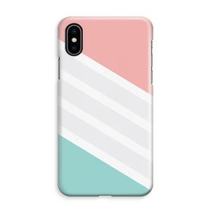 CaseCompany Strepen pastel: iPhone XS Max Volledig Geprint Hoesje