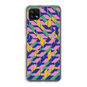 CaseCompany Skew Blush 1: Samsung Galaxy A22 5G Transparant Hoesje