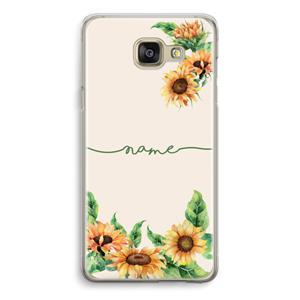 CaseCompany Zonnebloemen: Samsung Galaxy A5 (2016) Transparant Hoesje