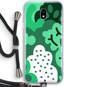 CaseCompany Bushes: Samsung Galaxy J3 (2017) Transparant Hoesje met koord