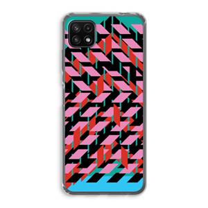 CaseCompany Skew Blush 2: Samsung Galaxy A22 5G Transparant Hoesje