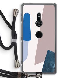 CaseCompany Lapis: Sony Xperia XZ2 Transparant Hoesje met koord