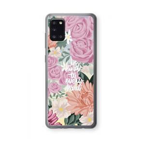 CaseCompany Kindness matters: Samsung Galaxy A31 Transparant Hoesje