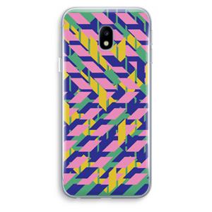CaseCompany Skew Blush 1: Samsung Galaxy J3 (2017) Transparant Hoesje