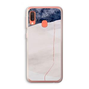 CaseCompany Stone White: Samsung Galaxy A20e Transparant Hoesje