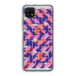 CaseCompany Skew Blush 3: Samsung Galaxy A22 5G Transparant Hoesje