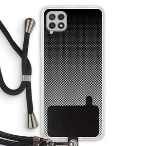CaseCompany Musketon Halftone: Samsung Galaxy A22 4G Transparant Hoesje met koord
