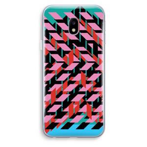 CaseCompany Skew Blush 2: Samsung Galaxy J3 (2017) Transparant Hoesje