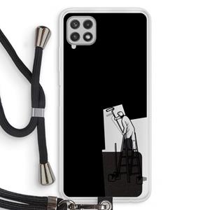 CaseCompany Musketon Painter: Samsung Galaxy A22 4G Transparant Hoesje met koord