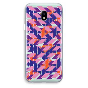 CaseCompany Skew Blush 3: Samsung Galaxy J3 (2017) Transparant Hoesje
