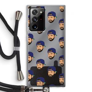 CaseCompany Drake Away: Samsung Galaxy Note 20 Ultra / Note 20 Ultra 5G Transparant Hoesje met koord